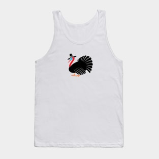 Thanksgiving Turkey With Pilgrim Hat Tank Top